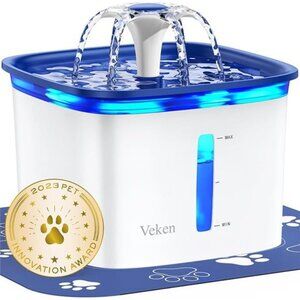 NEW 95oz/2.8L Pet Fountain, Automatic Cat Water Fountain Dog Water Dispenser